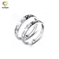 Nhẫn đôi bạc Ý 925 Huệ Ngân- Cá heo thủy chung RR1146 - Nhẫn nữ