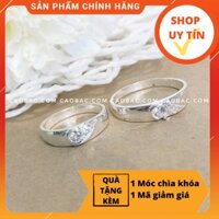 Nhẫn đôi bạc💝FREESHIP💝Giảm 5k nhập mã [NHAN DOI]💝Nhẫn đôi bạc Heart to Heart