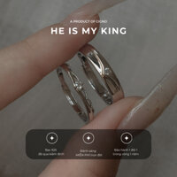 Nhẫn đôi HE IS MY KING by CIGNO Couple