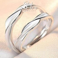 Nhẫn đôi không gỉ Thiết kế thanh lịch và tinh tế cho phong cách thời trang hiện đại N041 SHE NJN
