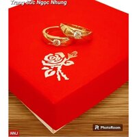 Nhẫn đôi kiểu đồng đỏ-M5013