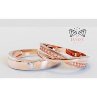 Nhẫn đôi vàng tây 18k