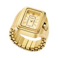 Nhẫn đồng hồ nữ Fossil RAQUEL WATCH RING ES5343 dây thép không gỉ - màu vàng