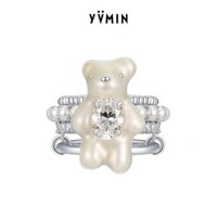 Nhẫn Gấu Mini 2024 Phong Cách Mới Nhẹ Sang Trọng Sang Trọng Thiết Kế Niche Cao Cấp Nhẫn Tinh Tế Tất Cả Trận Đấu Quà Tặng Tặng Tặng Tặng