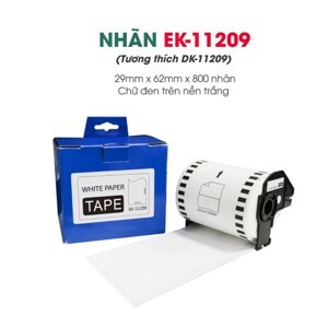 Nhãn giấy DK-11209