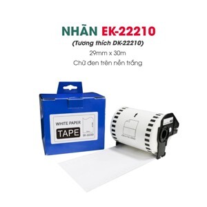 Nhãn giấy DK-22210