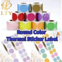 Nhãn giấy nhiệt trực tiếp giấy trống mã vạch giấy Nhãn dán giấy cho màu tròn Máy in nhiệt trực tiếp Nhãn dán vận đơn 15mm 20mm 25mm 30mm 40mm 50mm 60mm 70mm 80