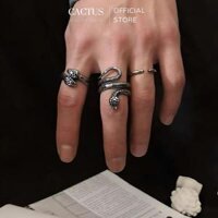 Nhẫn hình rắn đủ loại , ring snake thép titan không gỉ