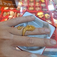 Nhẫn Hình Rắn Naga Thái Lan - Chất Liệu Titan Phù Hợp Với Mọi Loại Tay