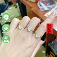Nhẫn Hồ ly Mặt trăng bọc 10k ☯ Hợp mệnh kim, thuỷ ☯ May Mắn ☯ Sức Khoẻ Tài Lộc Bình An