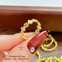 Nhẫn hoa mai kim tiền vàng 10k NNU276