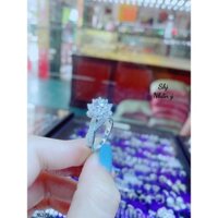 Nhẫn hoa sen Bạc Ý cao cấp