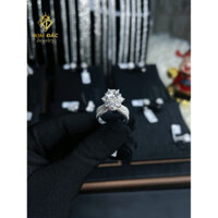 Nhẫn hột cao bạc 925 cao cấp ( ni 14 có hỗ trợ lên xuống ni )