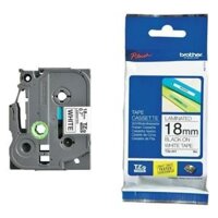 Nhãn in Brother 18mm, TZE-241, dài 8m, chữ đen nền trắng