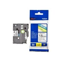 Nhãn in Brother tiêu chuẩn TZe-241 18mm Black on White Dùng cho máy Brother PT-D600, PT-D610BT, PT-E500VP, PT-E550WVP, PT-P750W, PT-P900W, PT-P950NW, PTE800T, PT-E850TKW, PT-P710BT