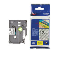 Nhãn in Brother TZE-131, khổ rộng 12 mm, chữ đen nền trong suốt