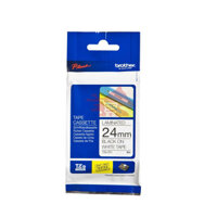 Nhãn in Brother TZE-251, Khổ rộng 24mm, chữ đen nền trắng.