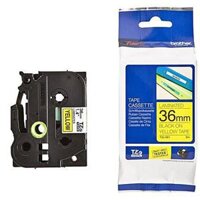 Nhãn in Brother TZe-661 Chữ đen nền vàng khổ 36mmX8M