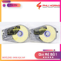 Nhãn in Canon PT-1109Y,màu vàng, Khổ rộng 9mm* dài 30m, sử dụng cho máy in ống lồng Canon.