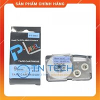 NHÃN IN CASIO PT-9BU – CHỮ ĐEN NỀN DƯƠNG 9MM X 8M