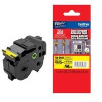 Nhãn in siêu dính Brother TZe-S661 Chữ đen nền vàng , Khổ 36mmx8M