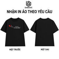 [NHẬN IN THEO YÊU CẦU]  Áo Thun Còn Thở Là Còn Sống 250GSM Form Tay Lỡ Đen Trắng I Oversized Fit