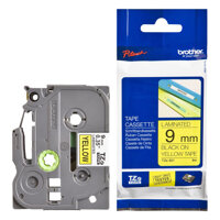 Nhãn In Tiêu Chuẩn TZE Brother Tze-621 Chữ Đen Trên Nền Vàng 9mm - Hàng chính hãng