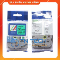 Nhãn In Tz2-741 Brother - Đen nền lá 18mm x 8m
