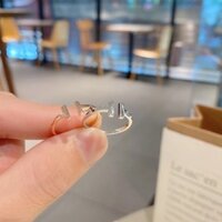 Nhẫn Ke Leader sang trọng nhẹ nhàng, mạ vàng hồng 18K, nhẫn đôi cao cấp, quà tặng cho bạn gái