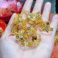 Nhẫn kim tiền bạc ta si vàng 80k