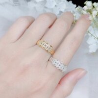 Nhẫn kim tiền bạc ta và nhẫn kim tiền bạc mạ vàng 24kara - Vàng bạc Khải Khải