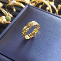 Nhẫn Kim Tiền bạc xi vàng NNU106