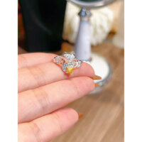 Nhẫn kim tiền hồ ly tóc vàng bạc ta