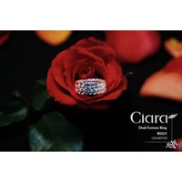 Nhẫn kim tiền nhân đôi bạc 925 CIARA