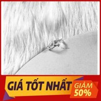 Nhẫn lá bạc đeo ngón út