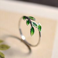 Nhẫn Lá Retro Hoài Cổ