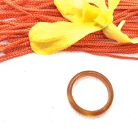 NHẪN MÃ NÃO BẢN NHỎ ĐỦ SIZE 100 ĐÁ THIÊN NHIÊN - Đỏ đậm - 17