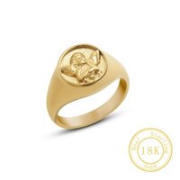 Nhẫn Mạ Vàng 18K Hình Thiên Thần Cá Tính
