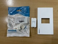 Nhân mạng cat5 cat6 âm tường Novalink, hàng chính hãng made in Taiwan, full thuế VAT, COCQ - 1 nhân cat6 mặt