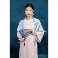 [NHẬN MAY THEO VẢI YÊU CẦU, HOẢ TỐC 2H] KHĂN CHOÀNG NỮ LỤA GẤM KHOÁC ÁO DÀI 1 LỚP 70*70CM PHỐI NHIỀU TRANG PHỤC