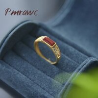 Nhẫn mở ngọc Hetian dát đơn giản thời trang cho nam và nữ Y786