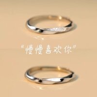 Nhẫn Mobius Cặp Đôi Nhẫn Nữ ins Niche Thiết Kế Cao Cấp Cảm Giác Đồng Bằng Nhẫn Nam Quà Tặng Sinh Nhật20250307