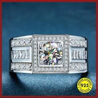 Nhẫn Moissanite độc đoán quyến rũ 2 Karat