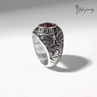 Nhẫn Mỹ Đá Ruby Quân Đôi