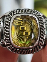 nhẫn mỹ xưa hợp kim quý hột vàng năm 2007