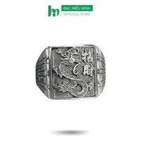 Nhẫn Nam Bạc Hình Rồng Tuổi Thìn BẠC HIỂU MINH NA527