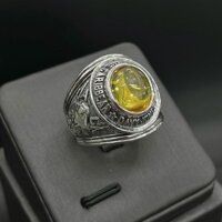 Nhẫn Nam Bạc Nhẫn Mỹ Đá Màu BẠC HIỂU MINH NA633