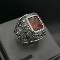 Nhẫn Nam Bạc Nhẫn Mỹ Đá màu BẠC HIỂU MINH NA631