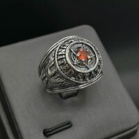 Nhẫn Nam Bạc Nhẫn Mỹ Đá màu BẠC HIỂU MINH NA632