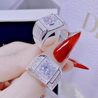 nhẫn nam bản to đẹp , bạc ta dày dặn sáng bóng - vàng bạc đại phát